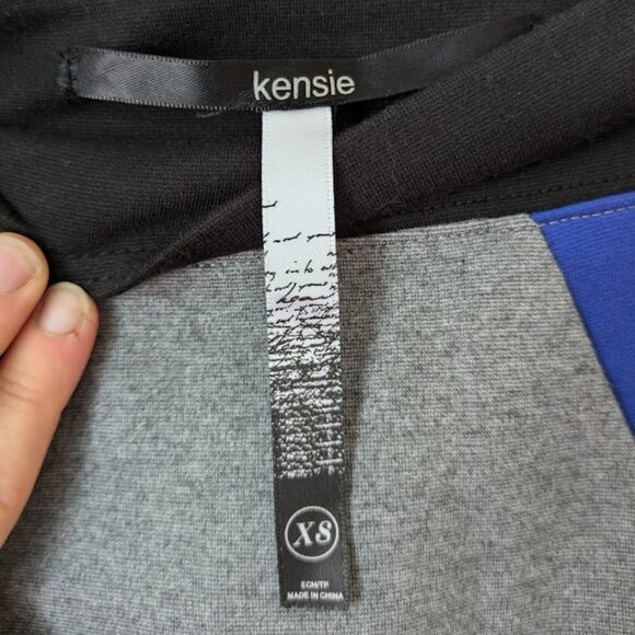 Kenzie Pencil Skirt Grey Blue Black XS Extra Small - Picture 2 of 5